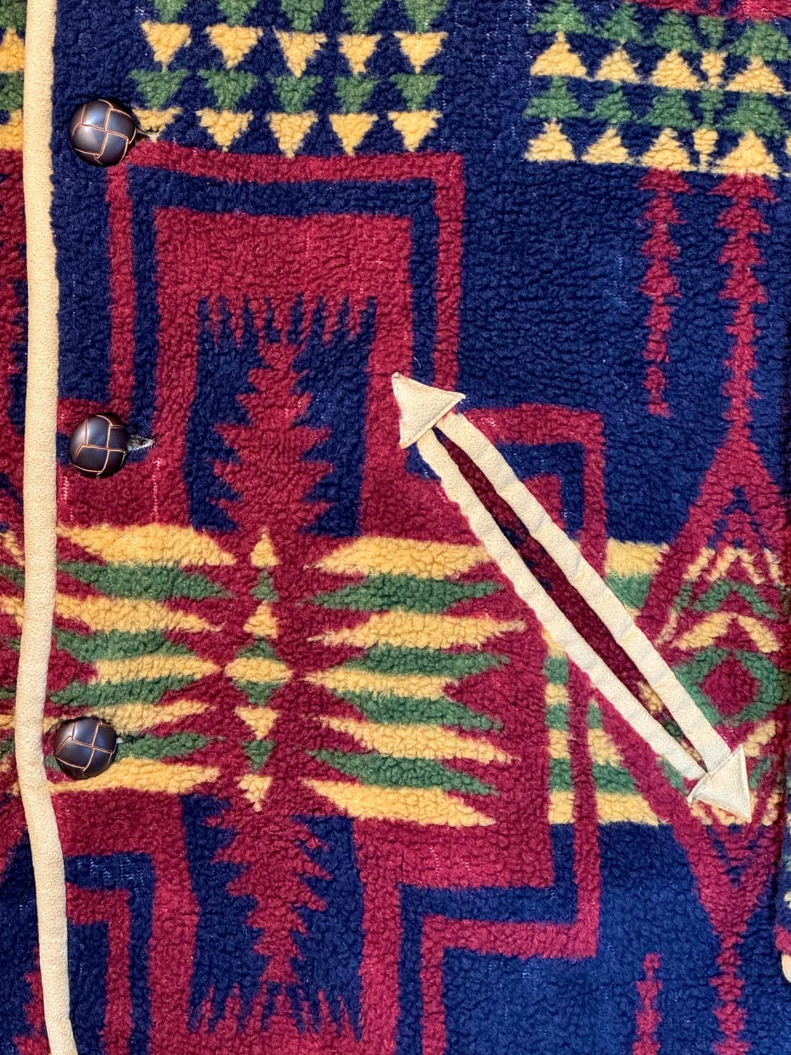 빈티지 Mikebirnes 사우스웨스턴 플리스 자켓 상품이미지4