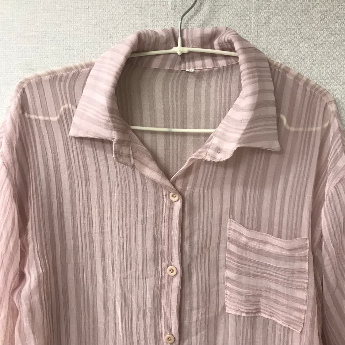 핑크 스트라이프 블라우스 상품이미지5