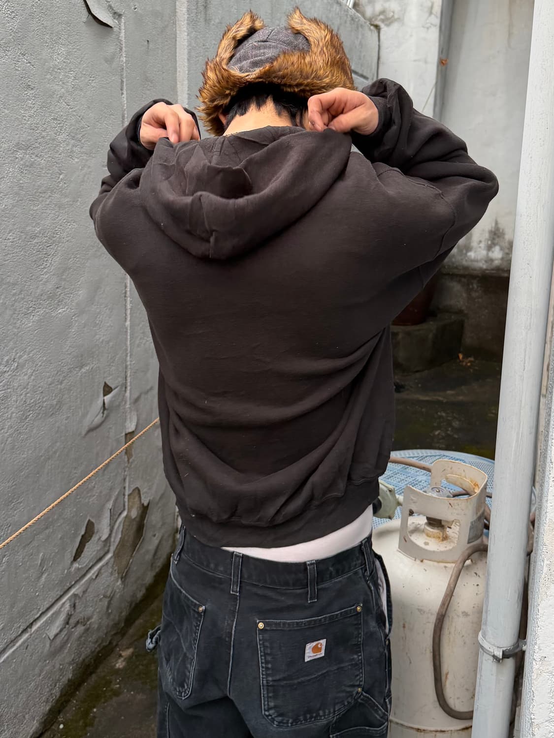 90‘s 러셀 후드집업 상품이미지3