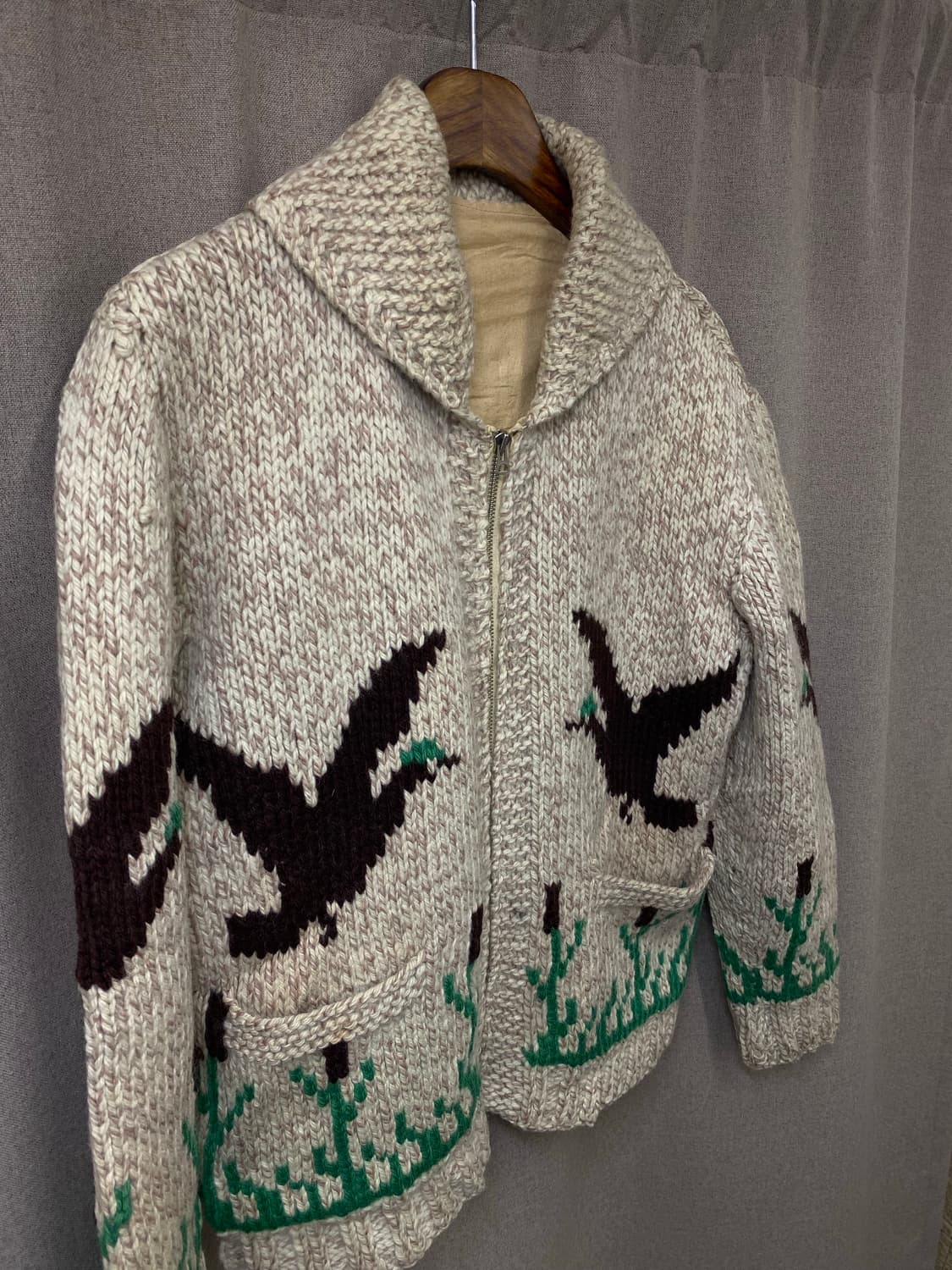 60s 코위찬 니트 집업 상품이미지3