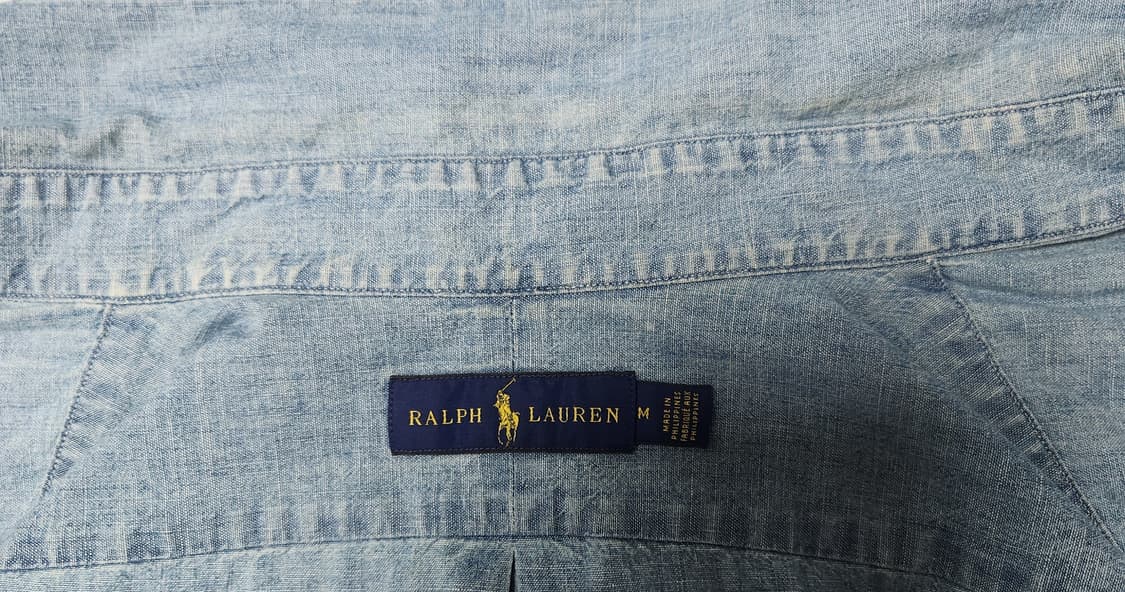 폴로랄프로렌 데님 반팔 셔츠 M 상품이미지3
