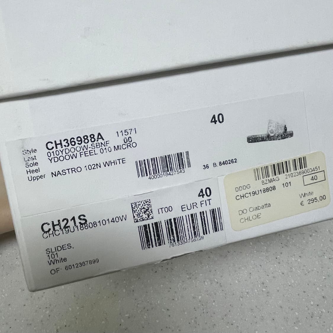 끌로에 우디 뮬 화이트 상품이미지2