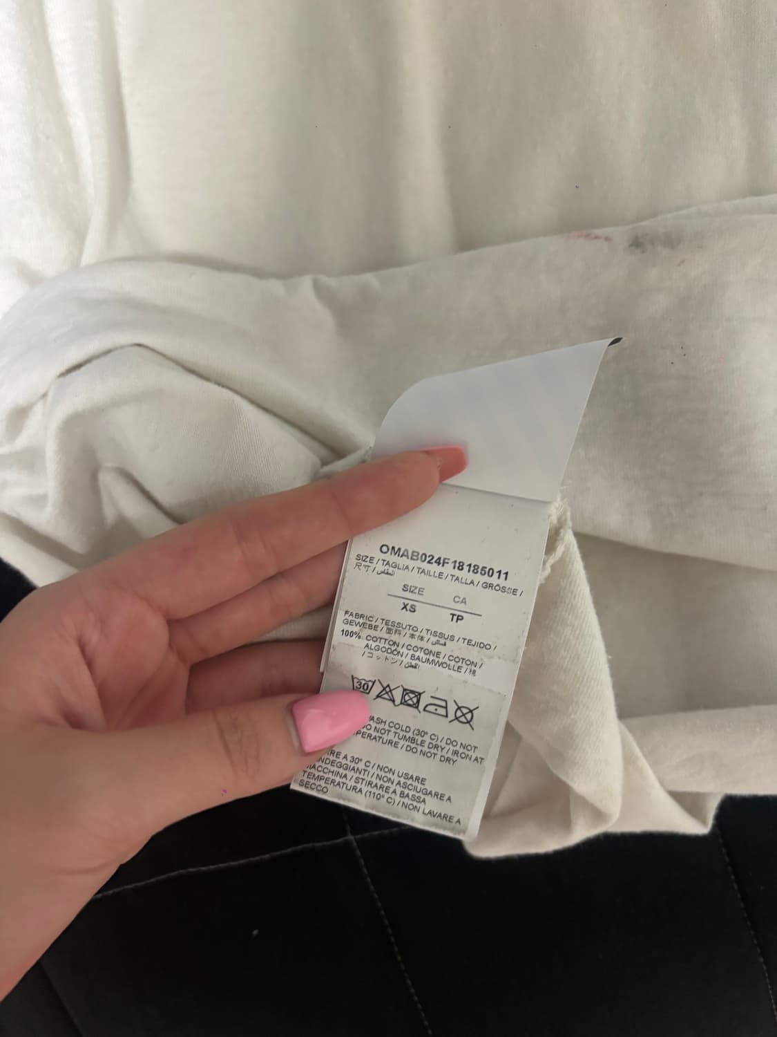 오프화이트 베르니니 롱슬리브 xs 상품이미지4