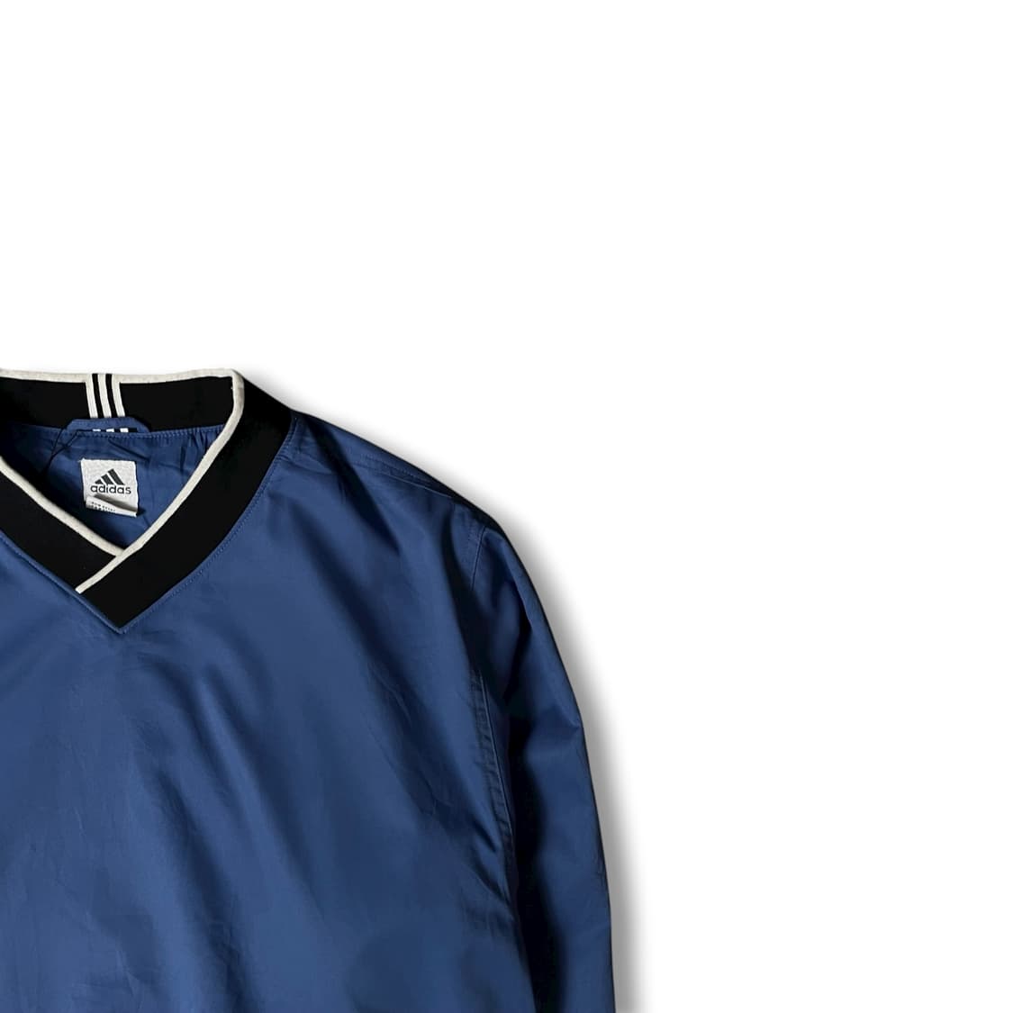 아디다스 블루 폴리 브이넥 웜업 M  상품이미지2