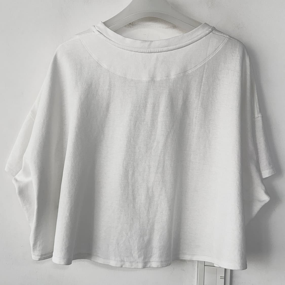 시스템 레터링 프린팅 크롭 티셔츠 상품이미지5