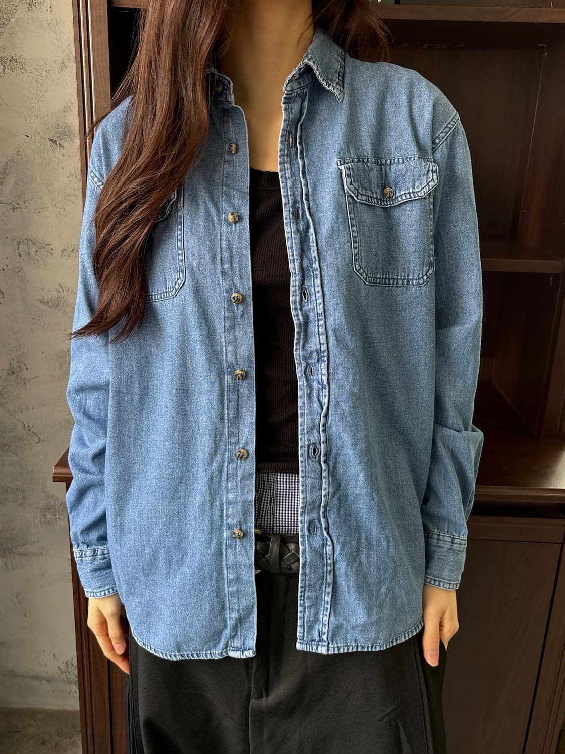 WRANGLER 데님 셔츠 상품이미지1