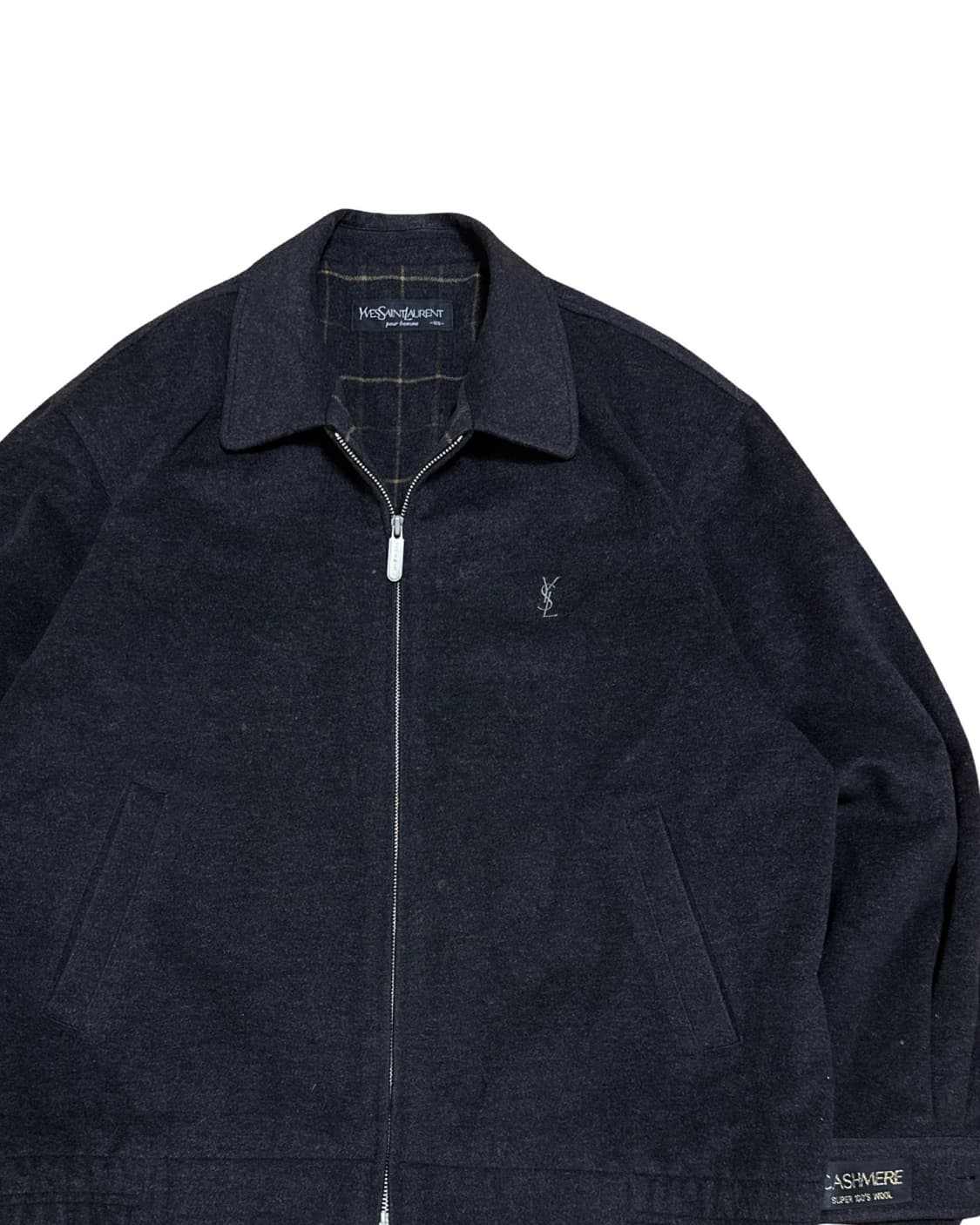 YSL 입생로랑 캐시미어 블루종 자켓 상품이미지2