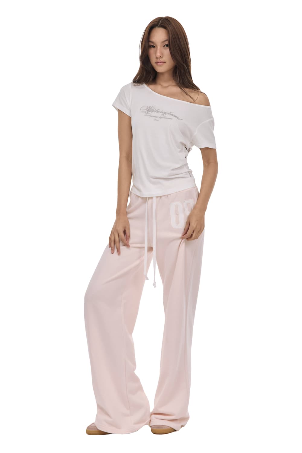 클리시어 레터 탑 화이트 상품이미지6