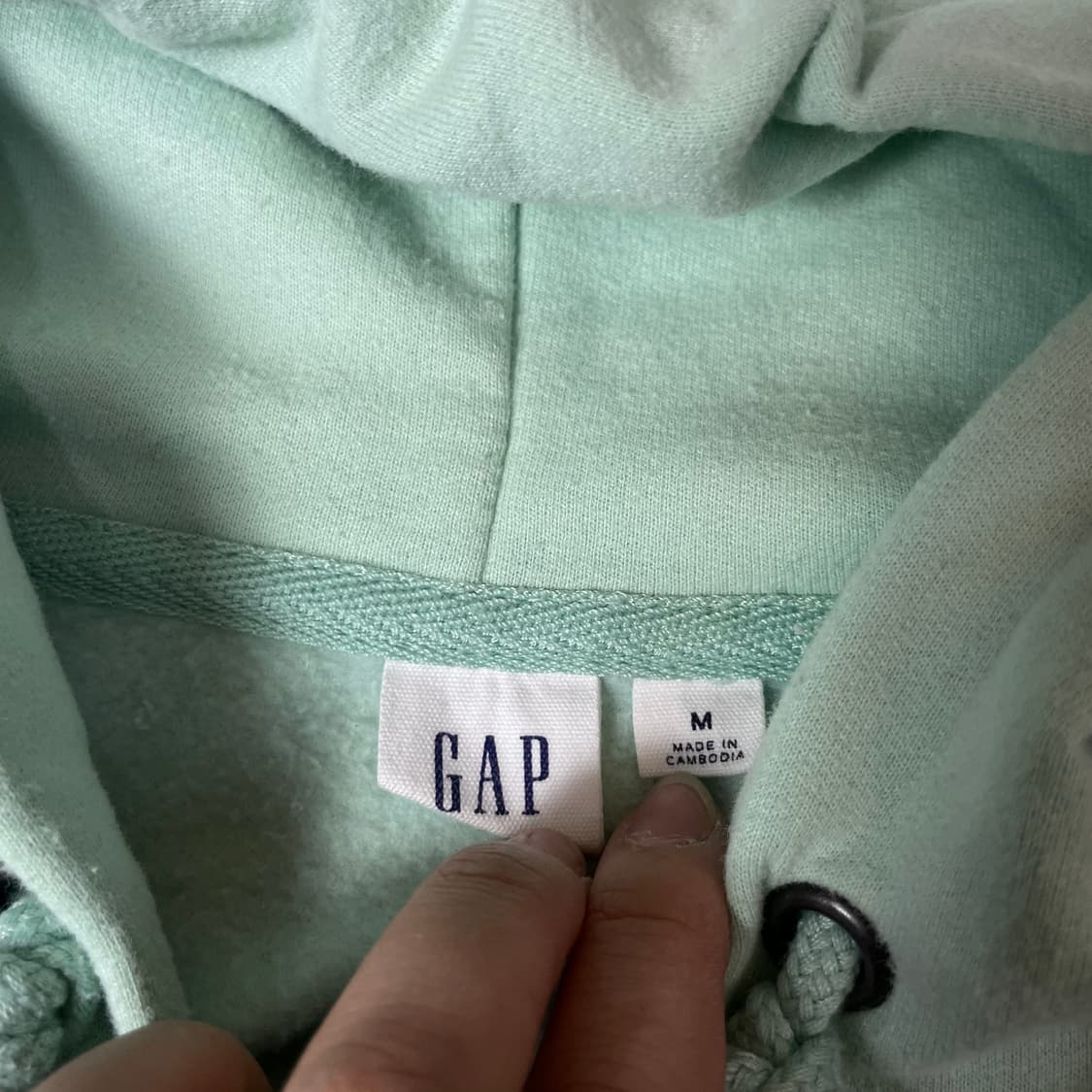 갭 민트 후드집업 M 상품이미지4