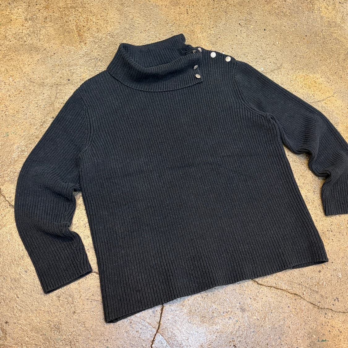 새상품급 90s USA 빈티지 폴로 랄프로렌 터틀넥 단추 니트  상품이미지2