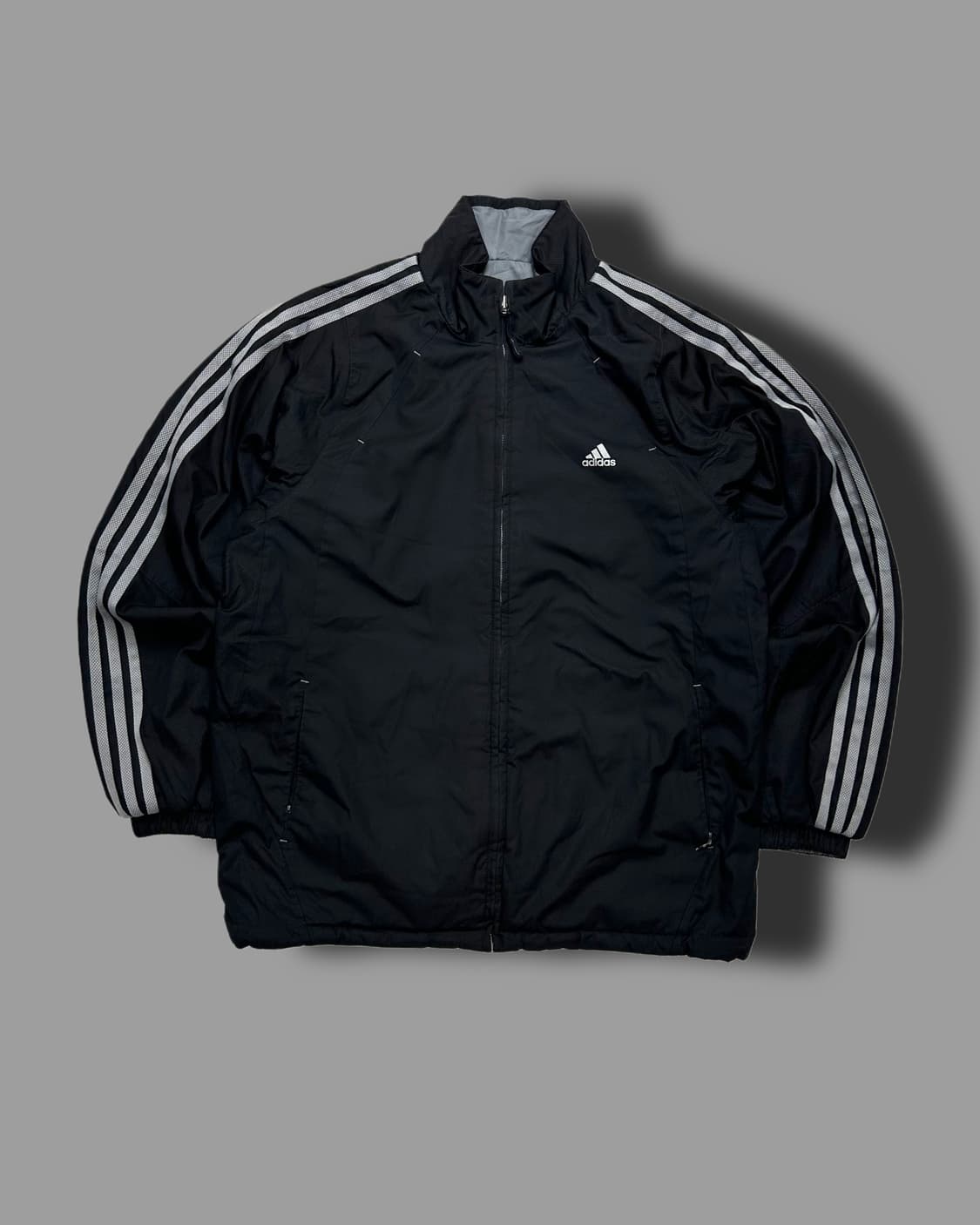 아디다스 블랙 그레이 리버시블 바람막이 점퍼 L 상품이미지7