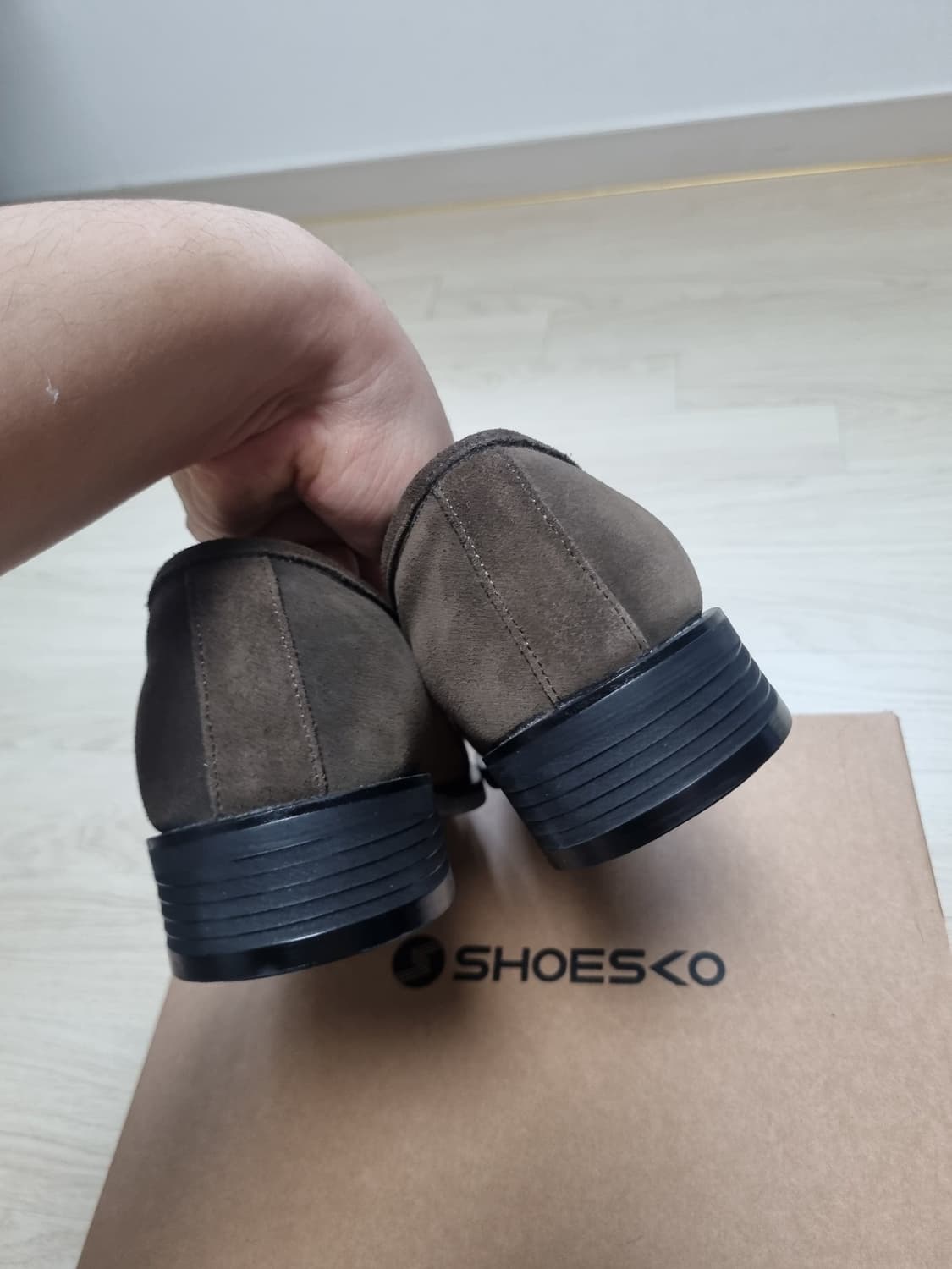 커스텀에이드 4cm 페니로퍼 피어슨 브라운 스웨이드 260 상품이미지3