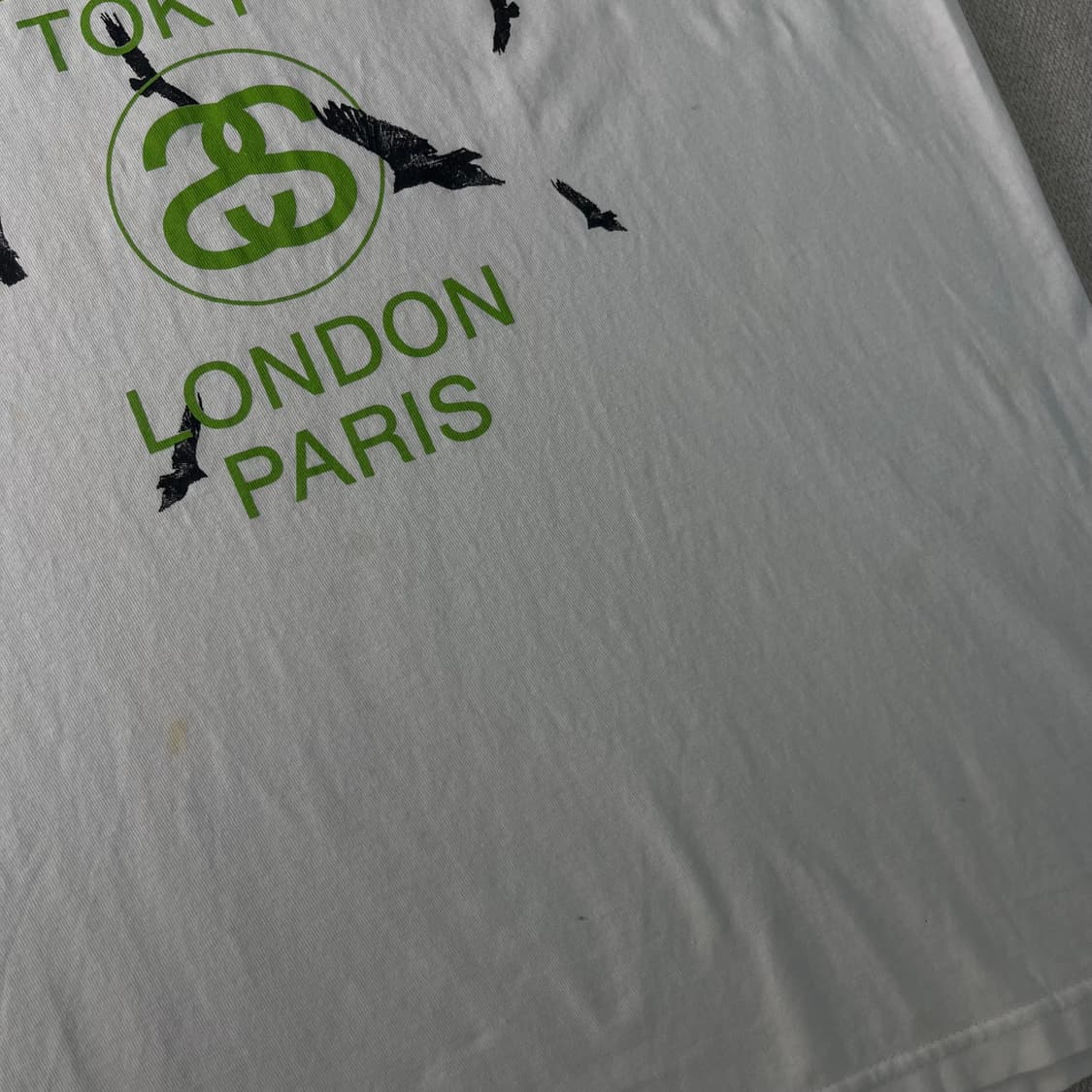 105 스투시 한정판 월드투어 반팔 티셔츠 상품이미지5