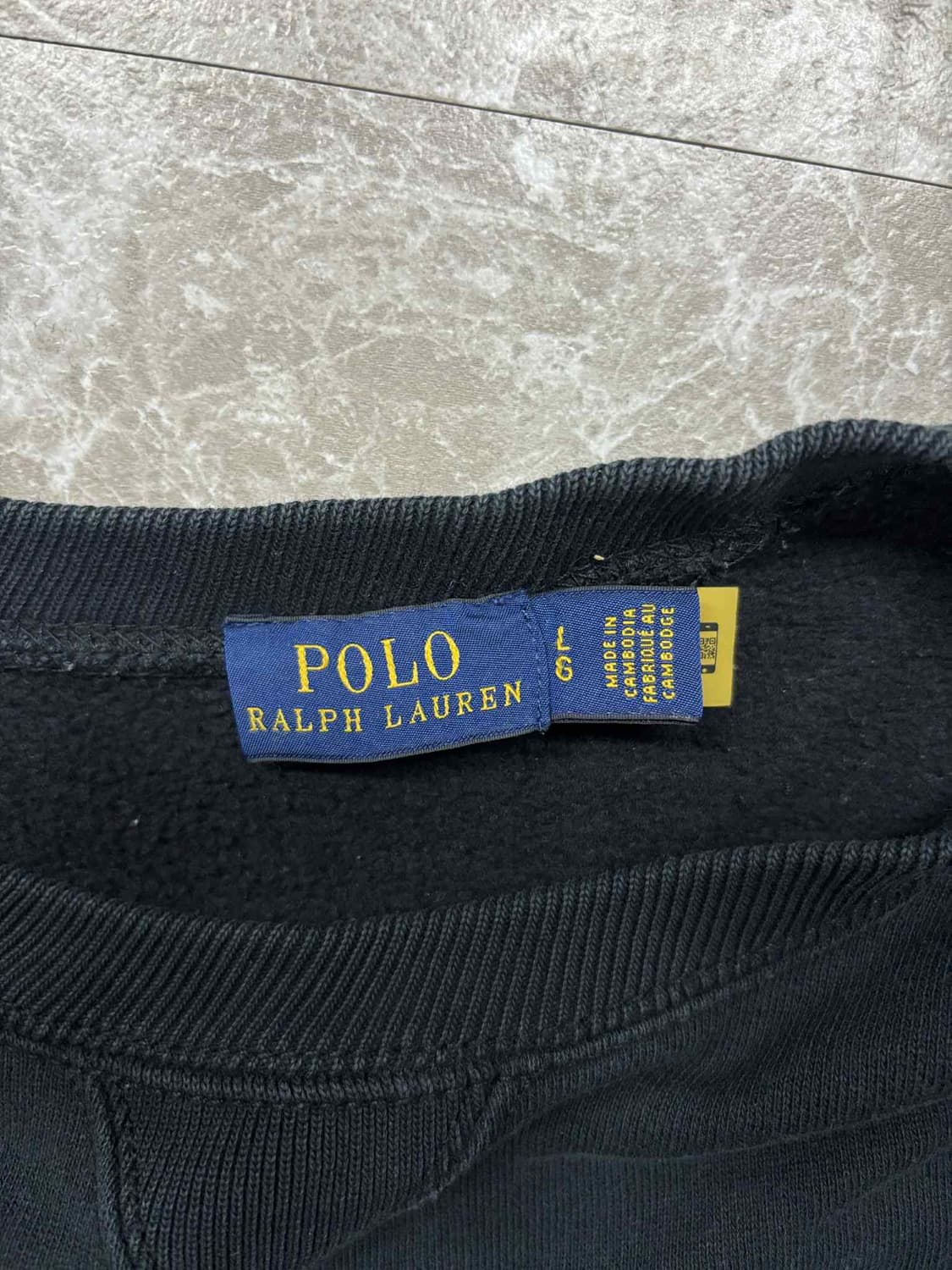 *최신형 폴로 랄프로렌 큐알택 핀터깔 블랙 스웨트셔츠 맨투맨(L) 상품이미지5