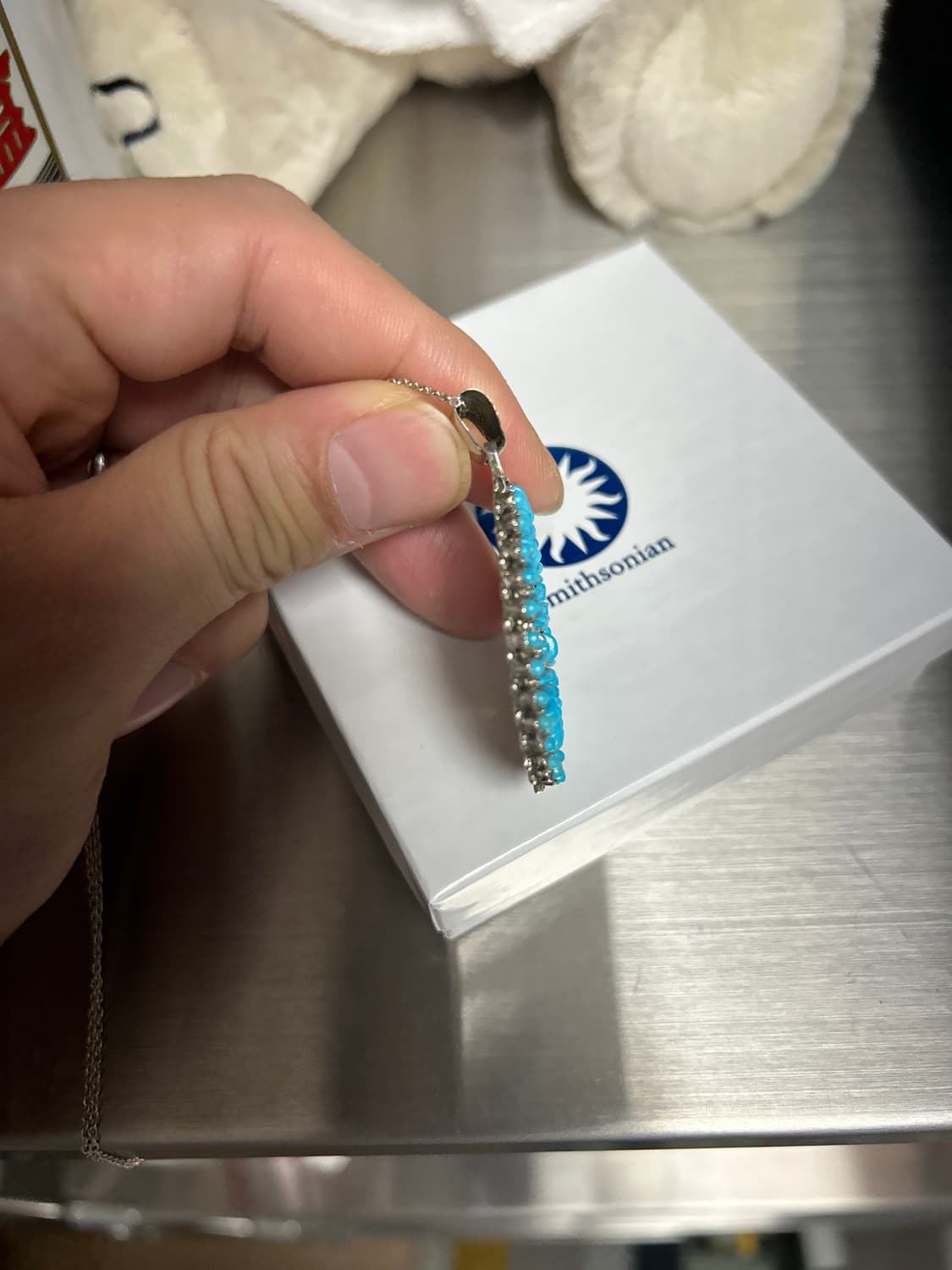 ZUNI 아티산 터키석 니들포인트 팬던트 목걸이 상품이미지5