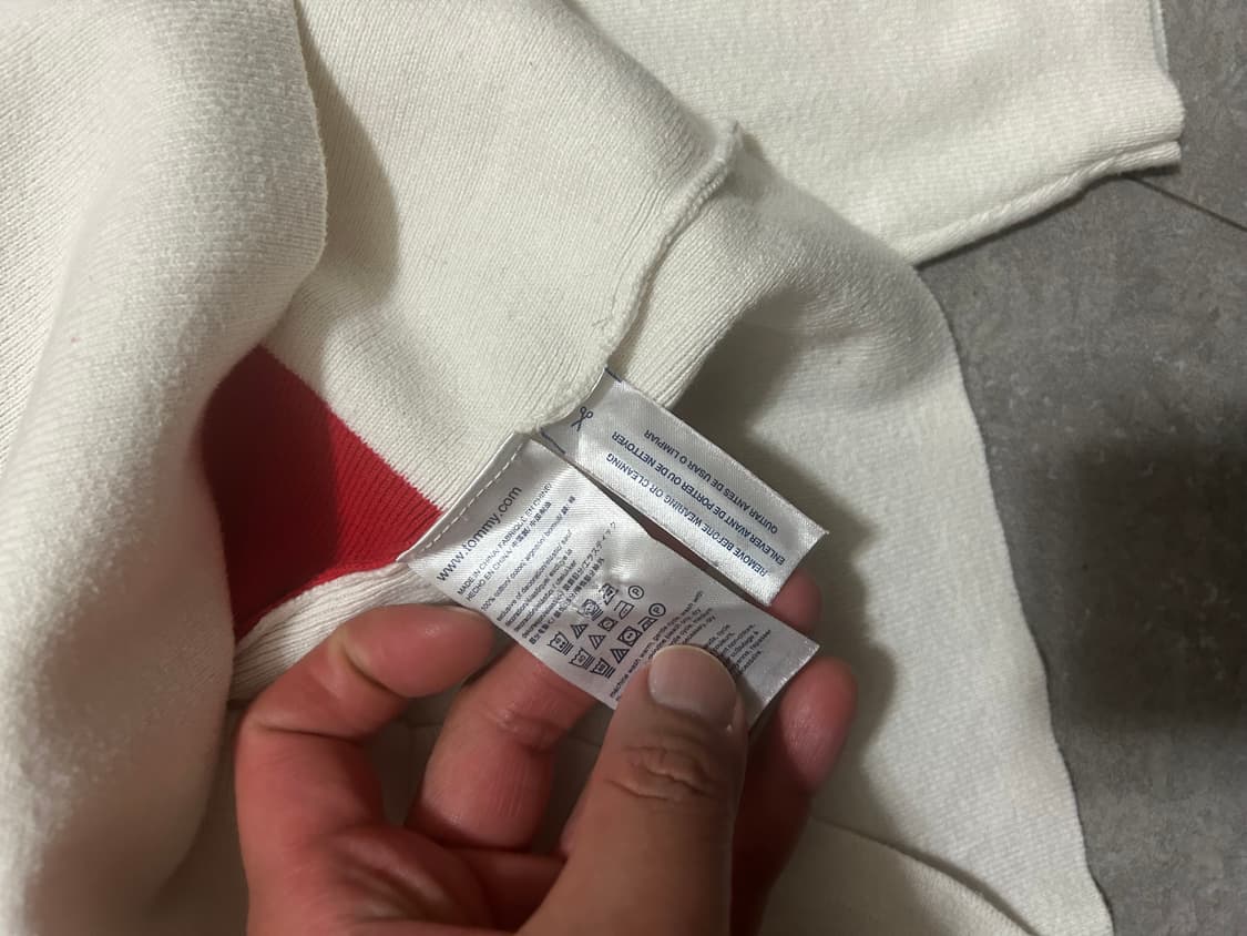 타미 걸즈  컬러블록   빈티지 코튼 니트  55size  상품이미지5