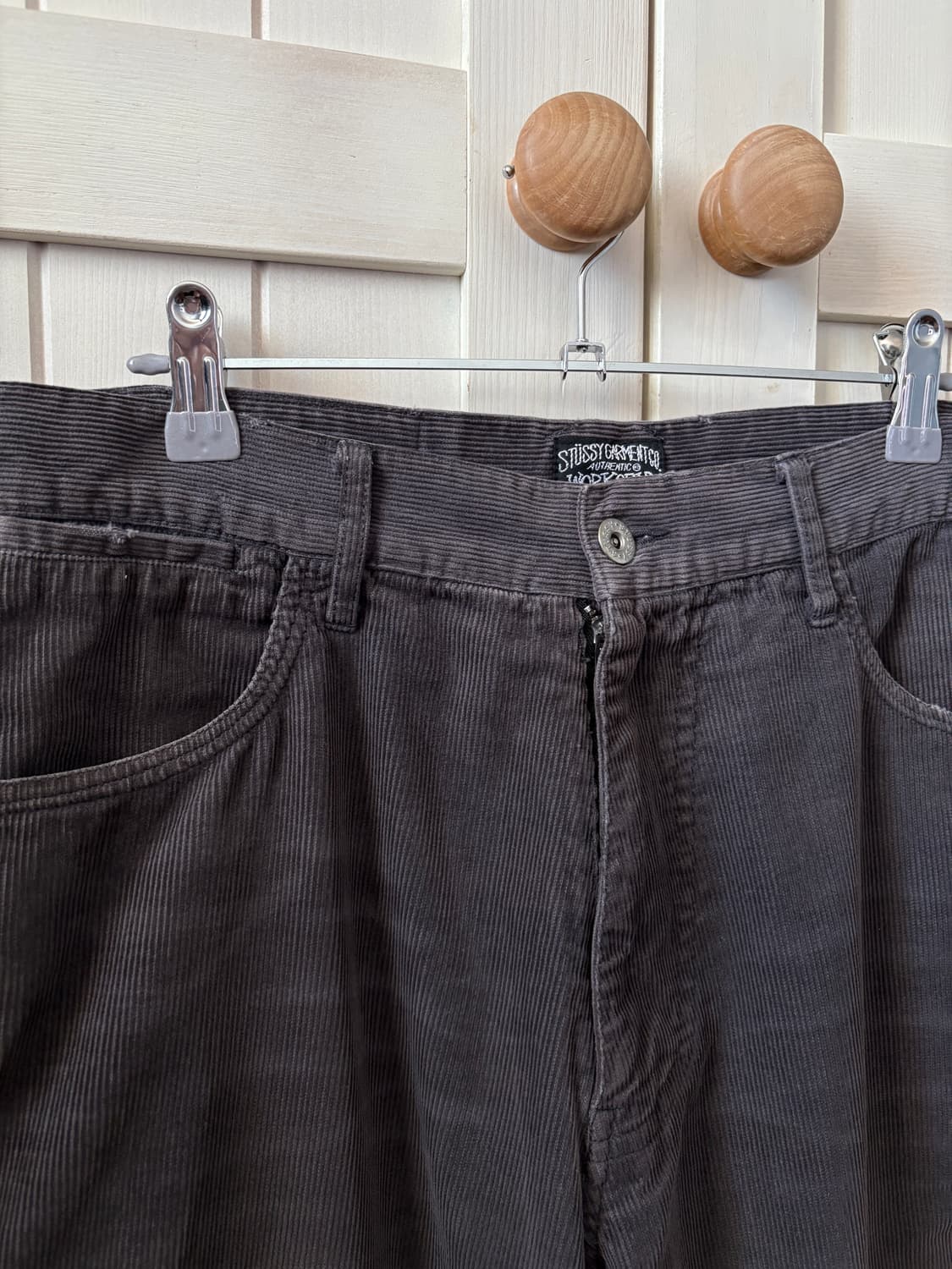 올드 스투시 팬츠 카펜터 그레이 코듀로이 32 사이즈 상품이미지5