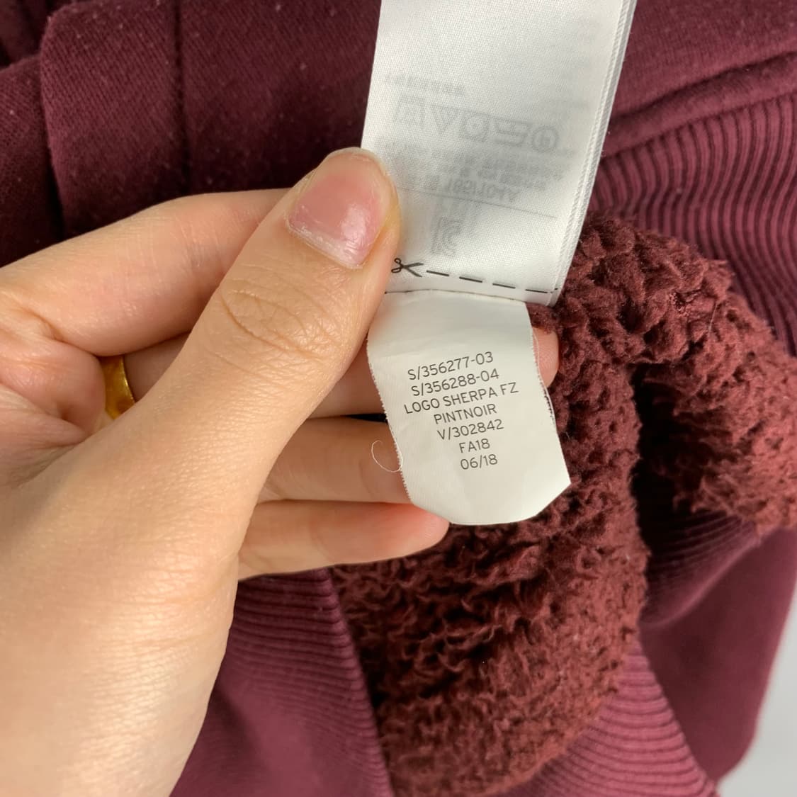 Gap 갭 버건디 후드집업 상품이미지6