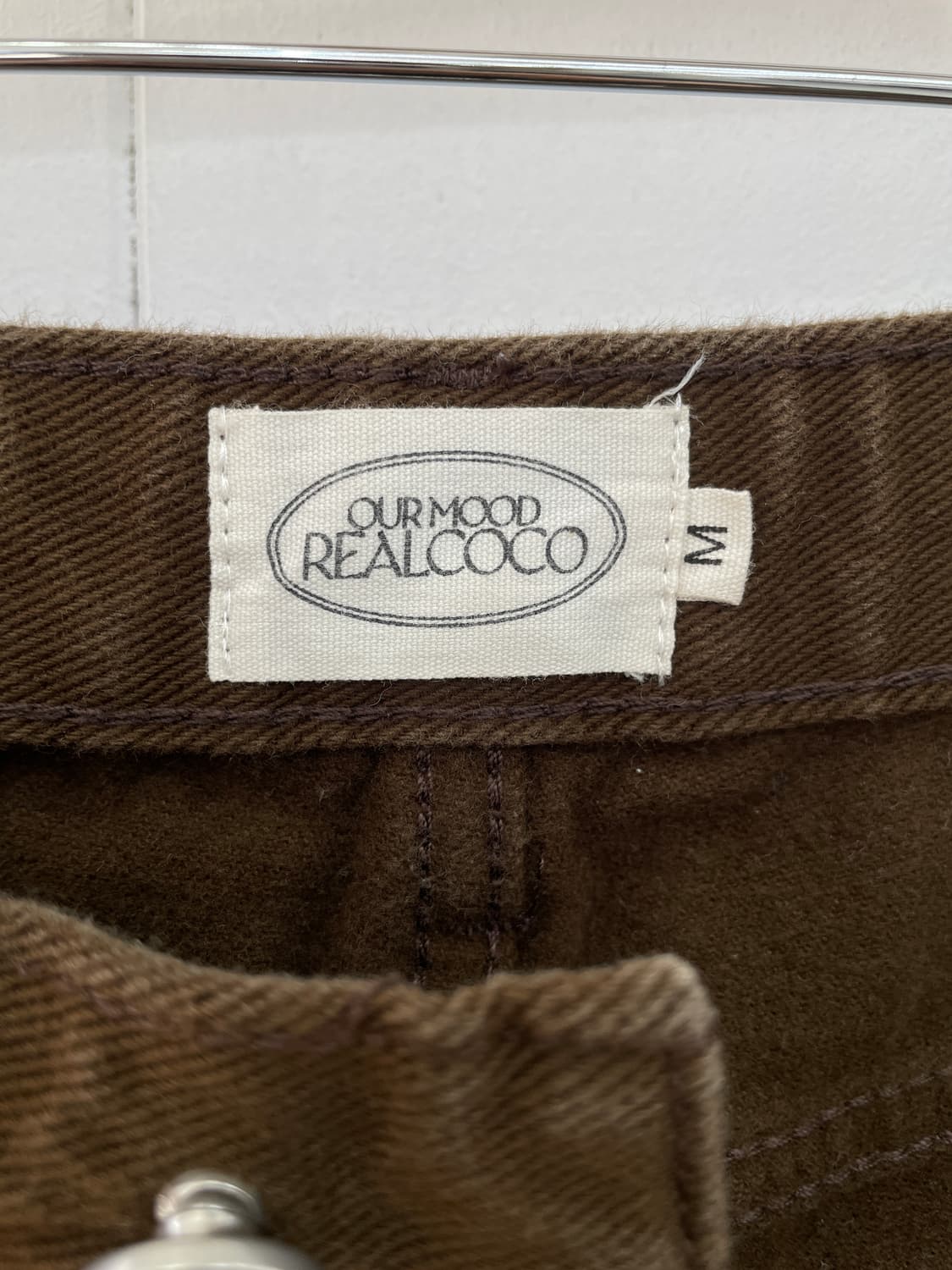 리얼코코 브라운 와이드 데님 팬츠 상품이미지8