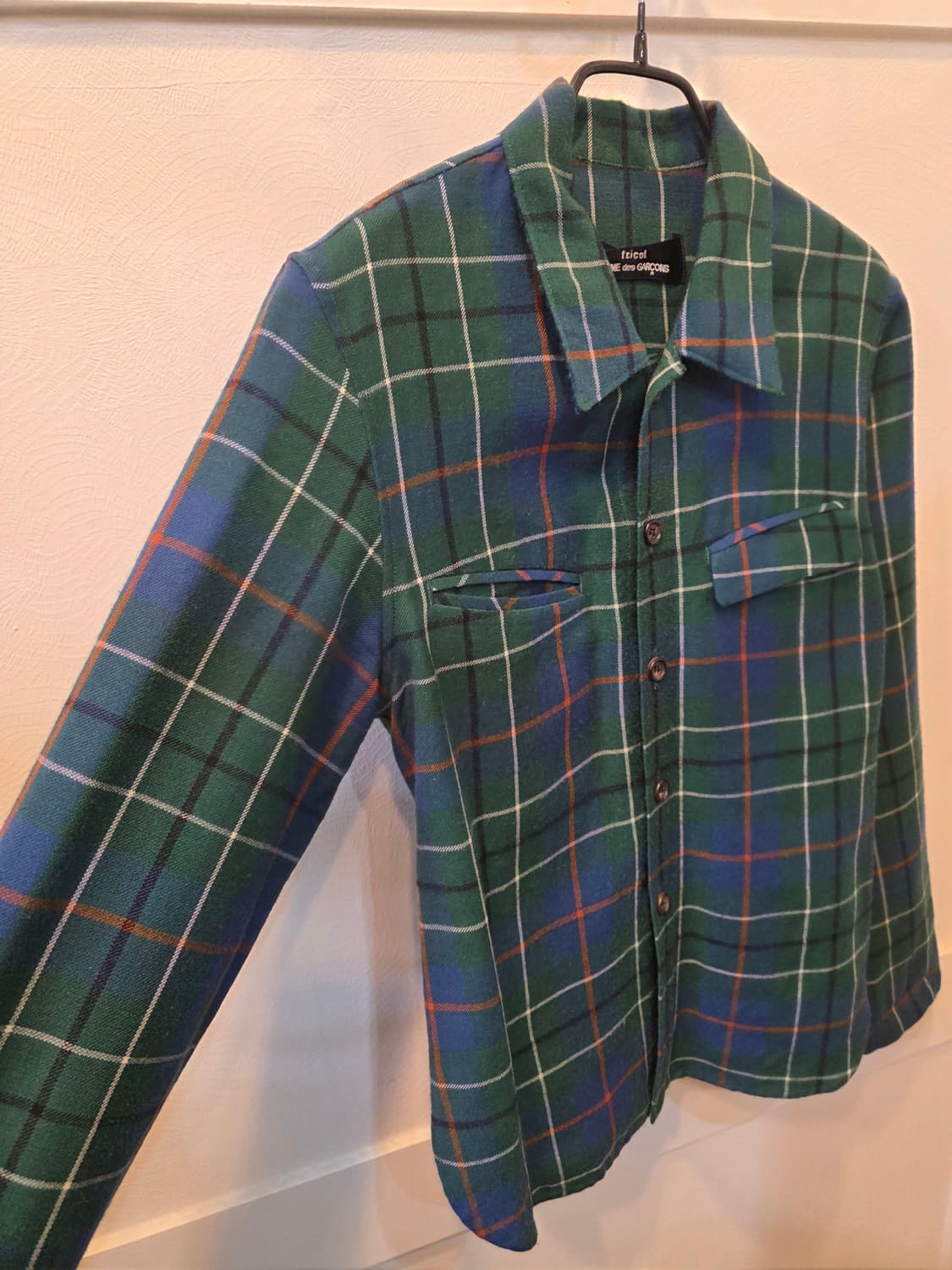 트리코트 꼼데가르송 체크 셔츠 상품이미지3