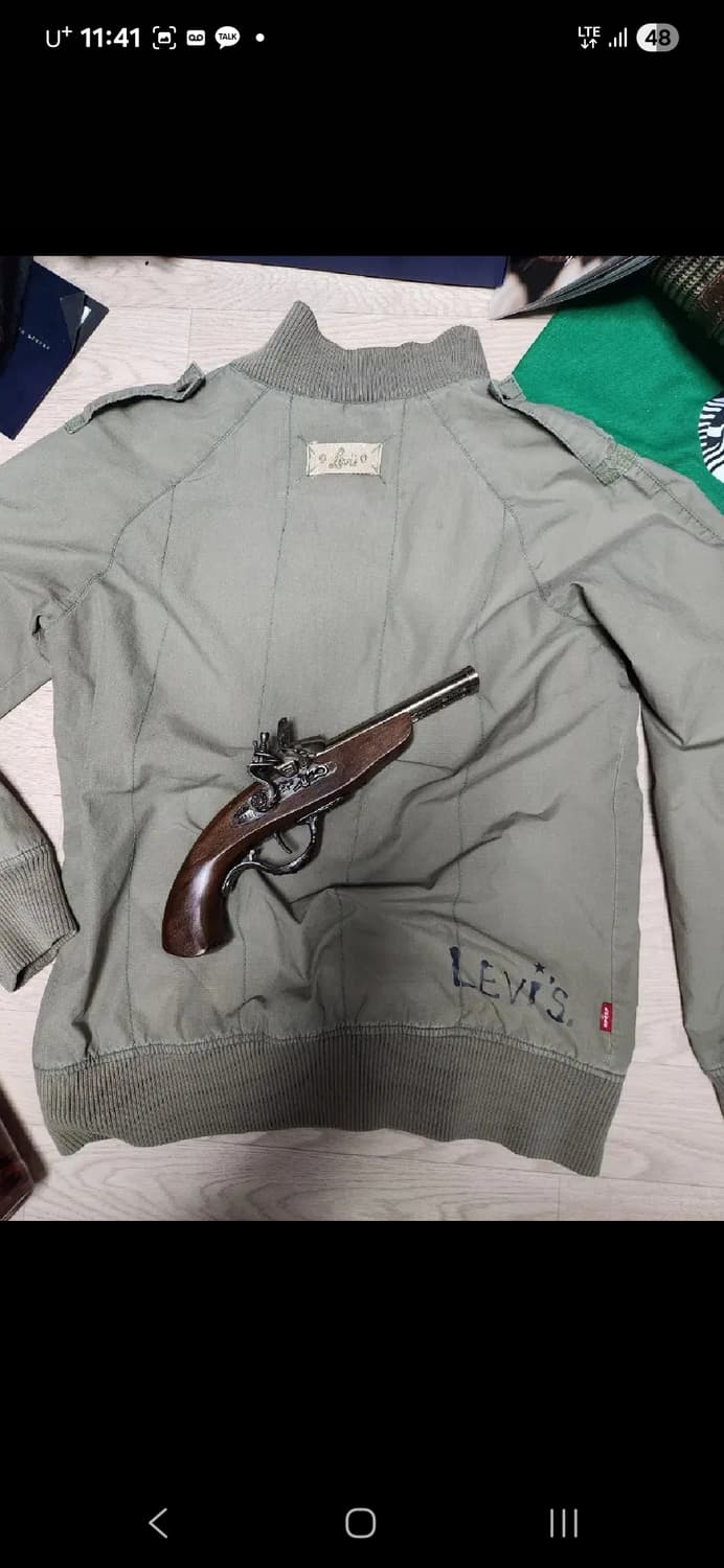 LEVIS 항공점퍼 자켓 블루종 마원 ma1 견장 스윙톱  상품이미지4