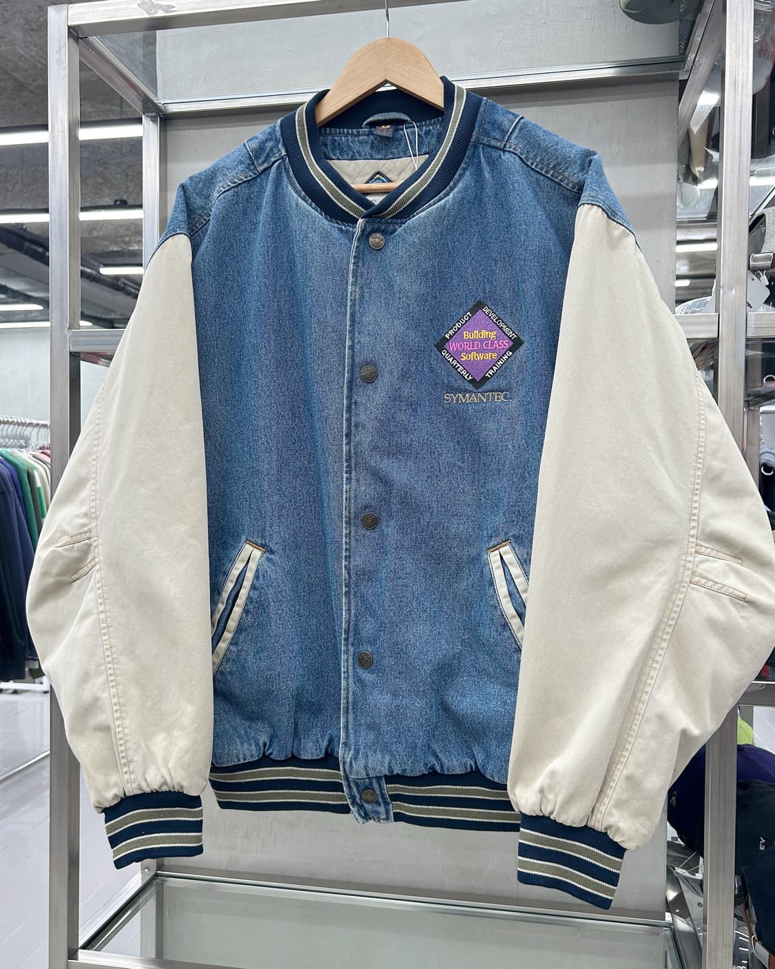 기어 스포츠 GEAR Sports 00s 데님 바시티 자켓 상품이미지2