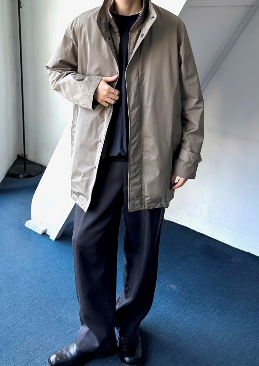 High gauge fabric fake layered 2way trev 상품이미지9