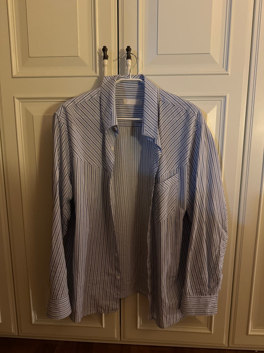 아이엘 Lue 체크 셔츠 블루 상품이미지1