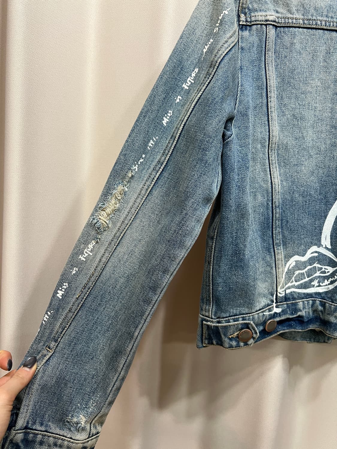 Miss sixty 여성 디스트로이드 데님 트러커 자켓 상품이미지7