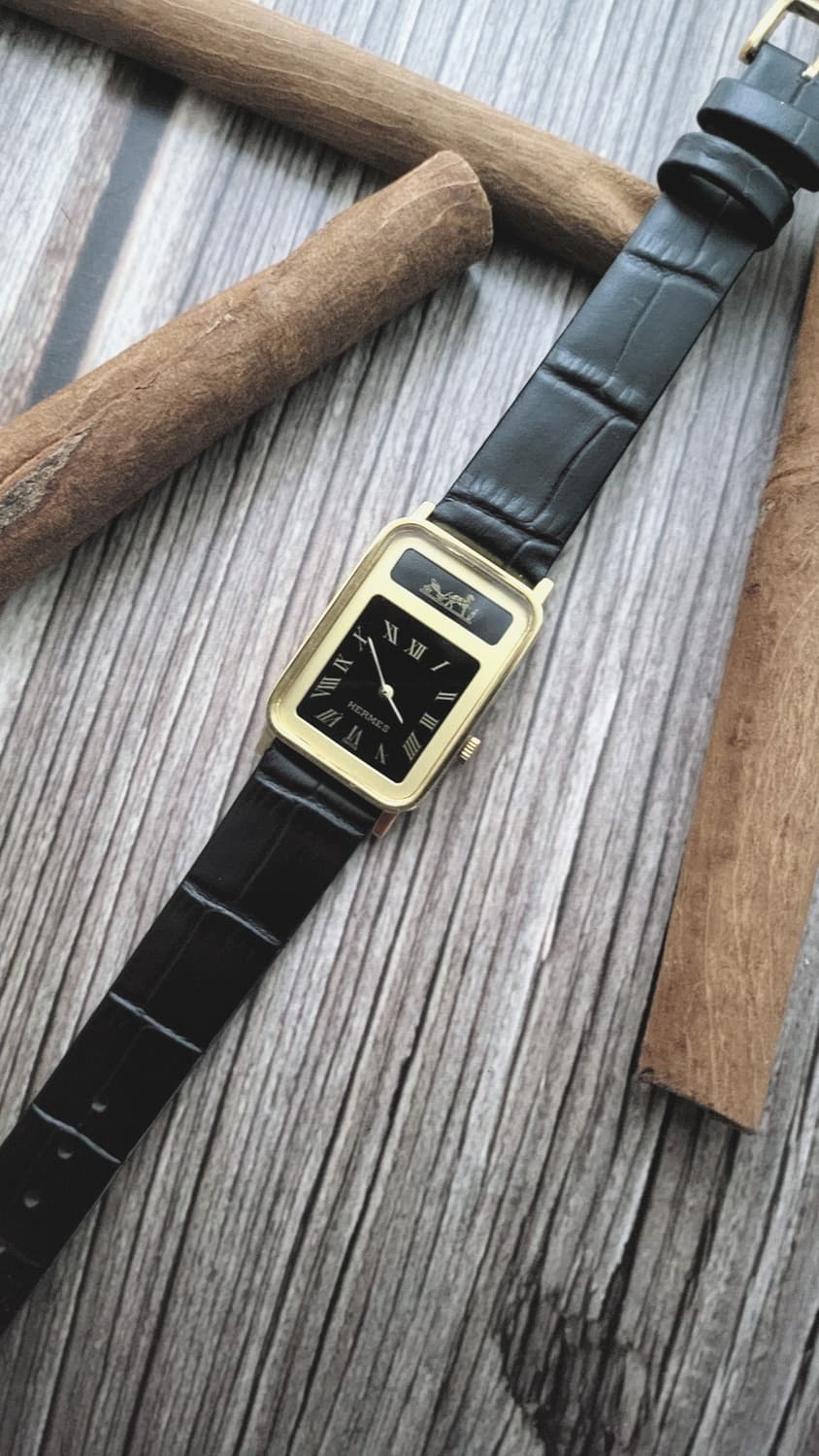 [희귀피스]정품 에르메스 깔레쉬 골드 남여공용 시계 상품이미지7