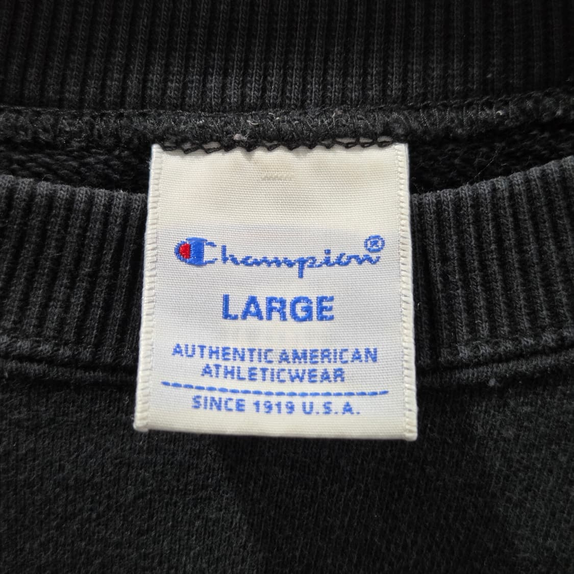 챔피온 우먼 스몰로고 맨투맨 블랙 L  상품이미지3