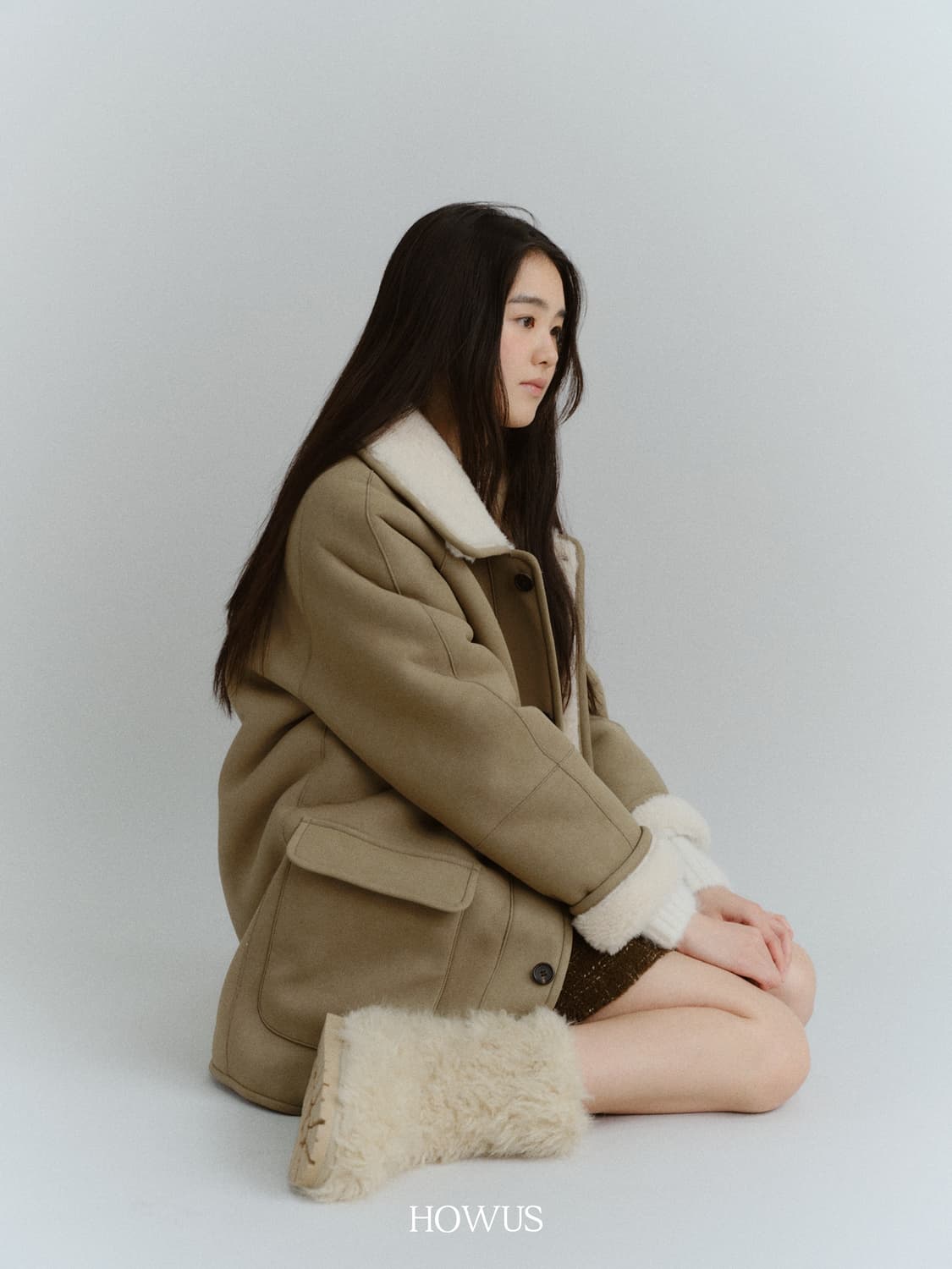 호와스 리버시블 무스탕 코트 상품이미지4