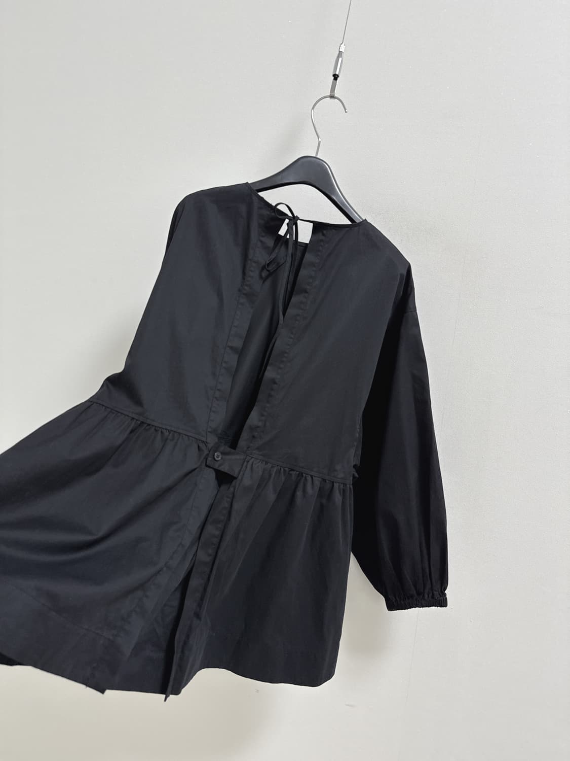 코스 튜닉 블라우스 블랙 상품이미지5