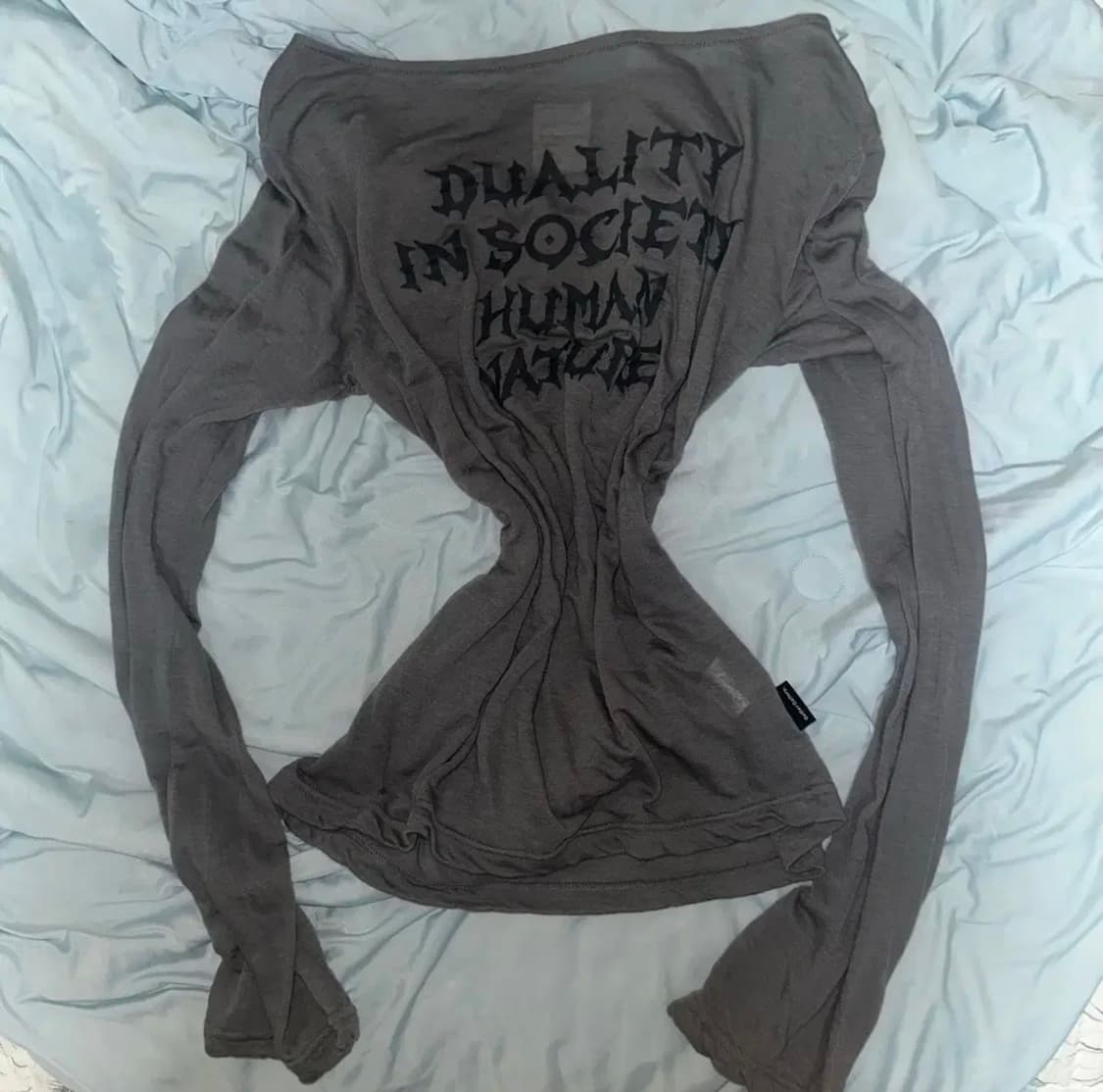 가터갤러리 HUMAN NATURE SHEER MESH TOP 롱슬리브 상품이미지1