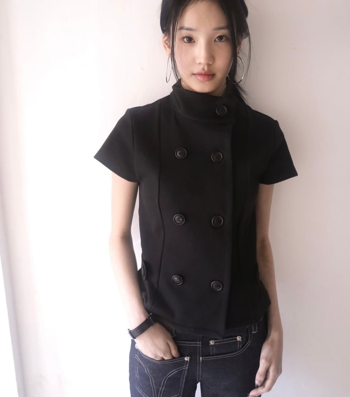 인앤양인하모니 더블 버튼 자켓 상품이미지2