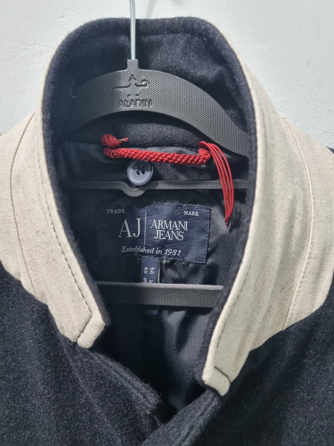 아르마니진스 남성 모직 자켓 숏코트 독수리 자수 상품이미지3