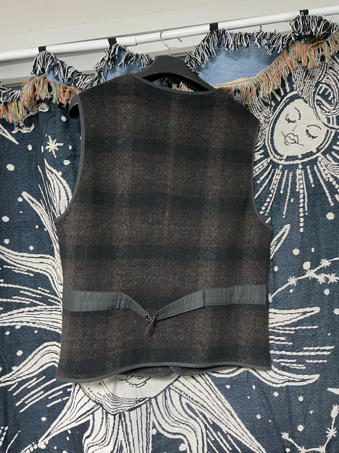 rrl 울 플래드 코튼 베스트 L사이즈 상품이미지2