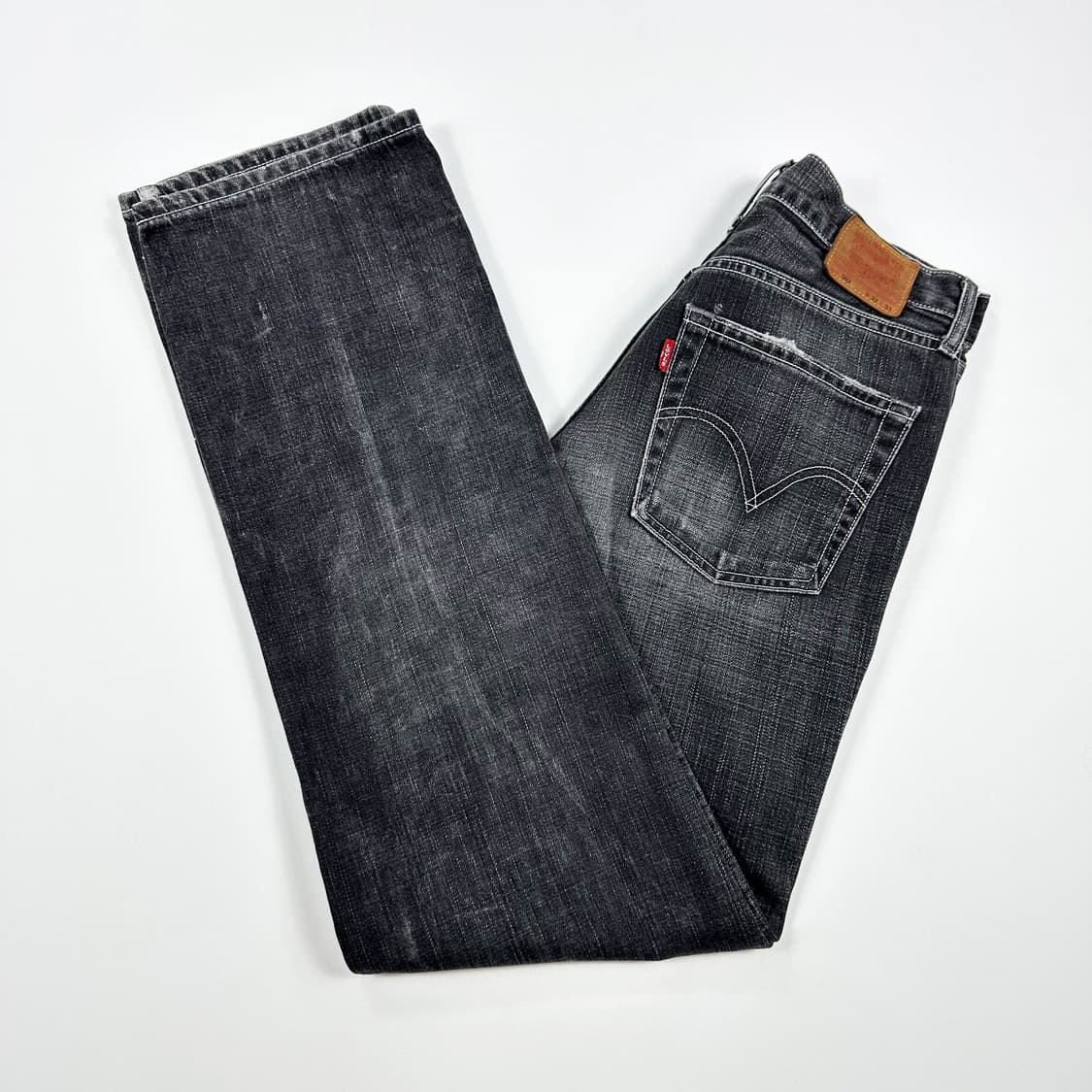30 리바이스 502 재팬 흑청 스트레이트 데님팬츠 상품이미지1
