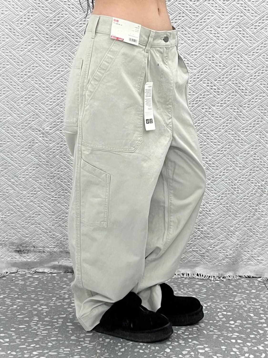 유니클로 U 빈티지 캐주얼 베이커 코튼팬츠 88 C11046 상품이미지1