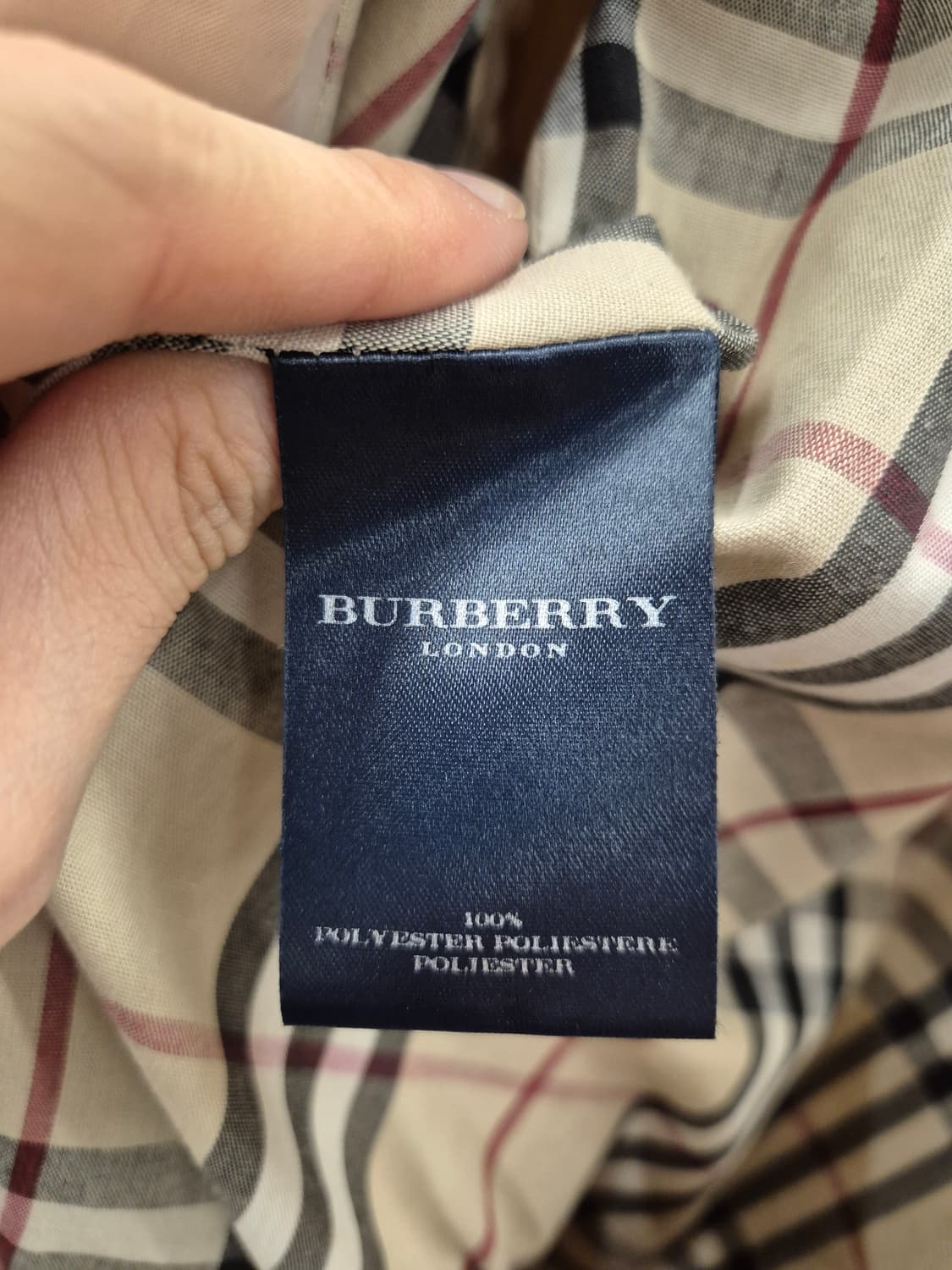 버버리 베이지 폴리에스터 코트 상품이미지6