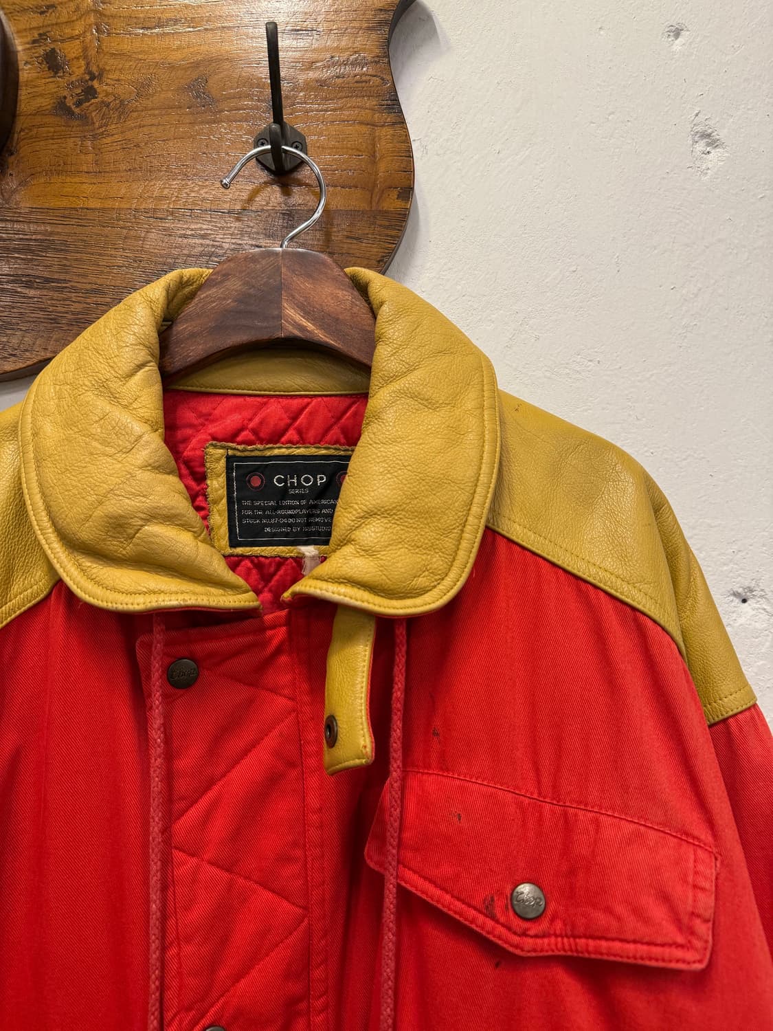 (XL) 90s CHOP Series Leather Yoke Down J 상품이미지3