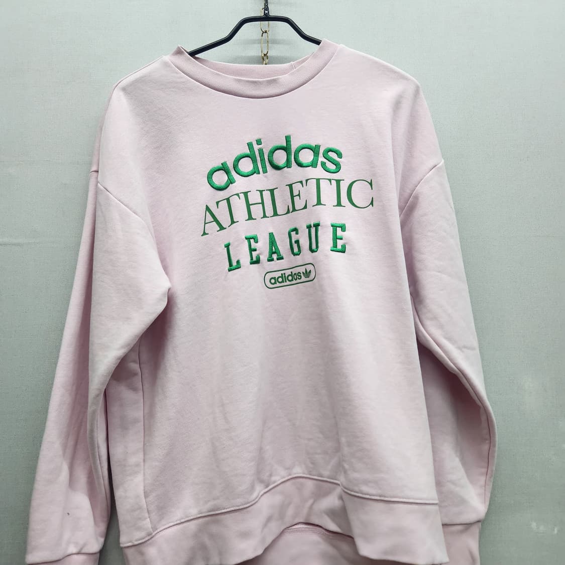 아디다스 빅로고 자수 오버핏 맨투맨 M(XL) 상품이미지1