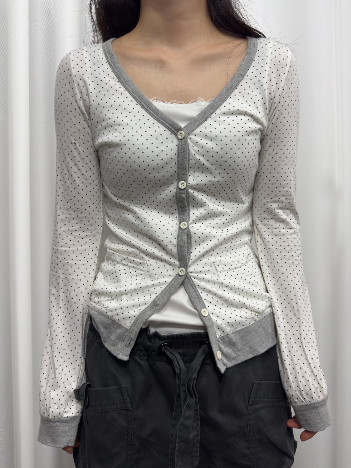 ce2 dot cardigan 상품이미지1