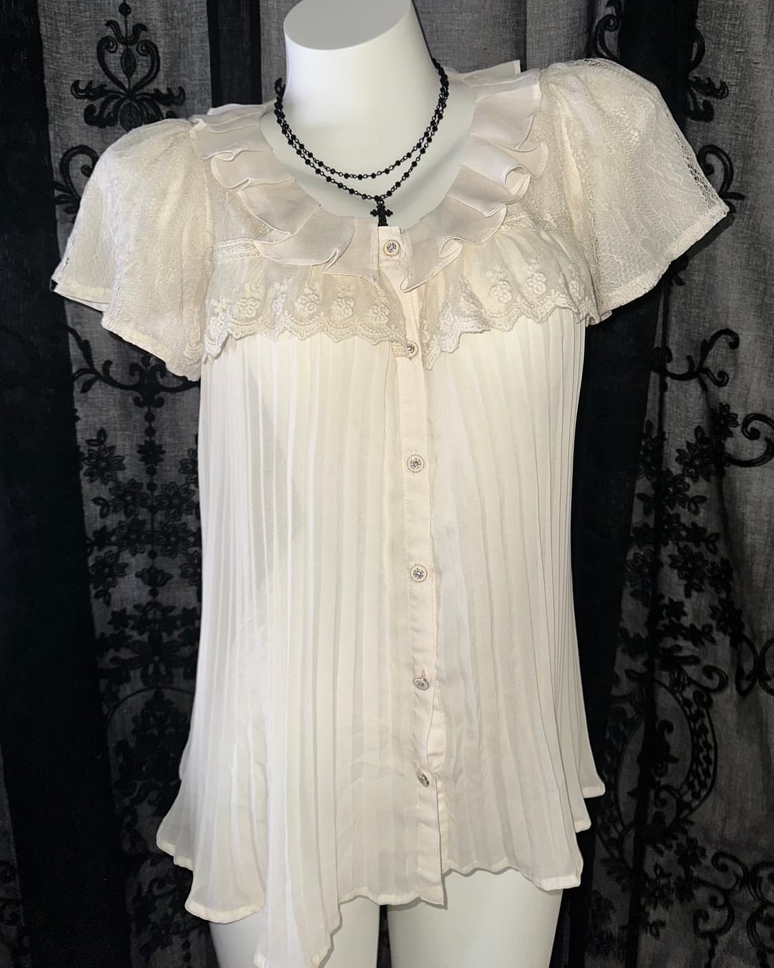 ivory lace blouse 상품이미지2