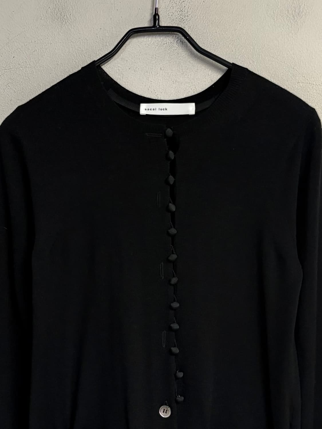 SACAI LUCK back pleats cardigan black 2 상품이미지2
