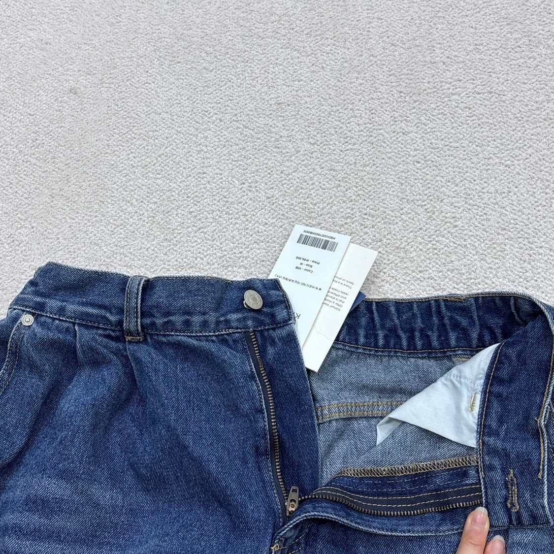 M 새상품 키뮤어 버뮤다 데님 하프 팬츠 0401E 상품이미지4