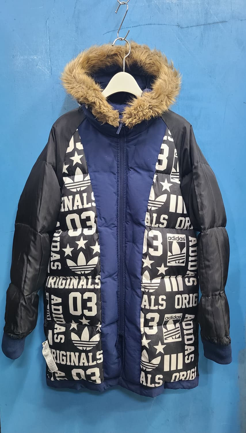 아디다스 오리털 하프패딩파카 상품이미지1