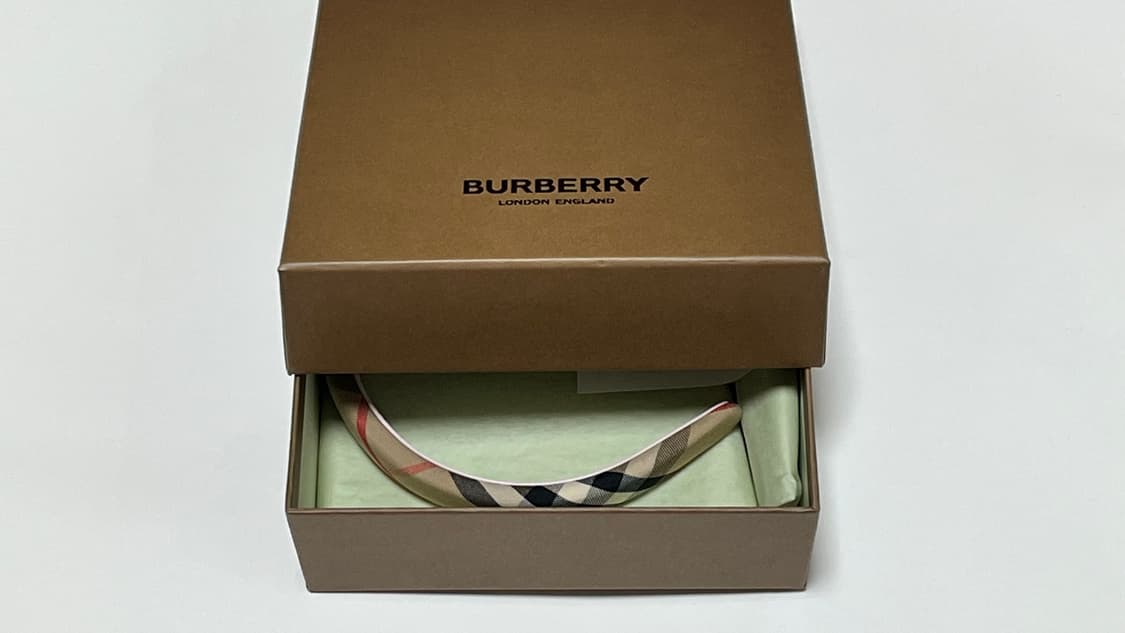 새상품 | 버버리 체크 헤어밴드 상품이미지4