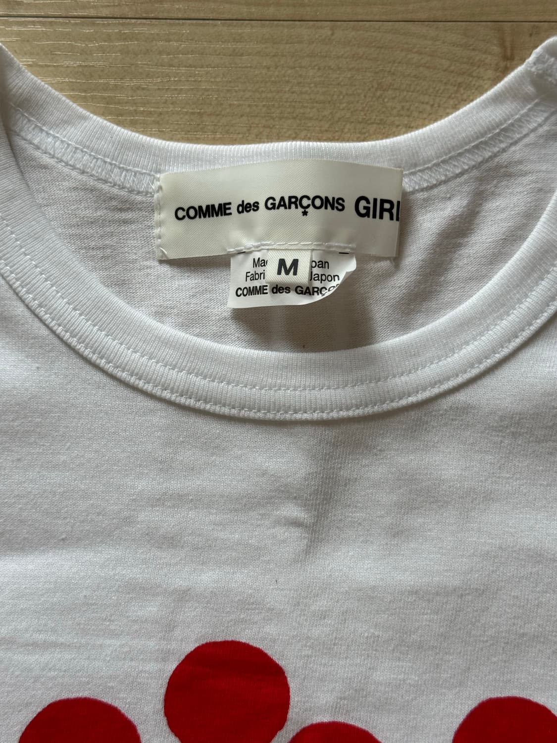 (오늘만할인) 꼼데가르송 걸 아오야마 한정 티셔츠 상품이미지3