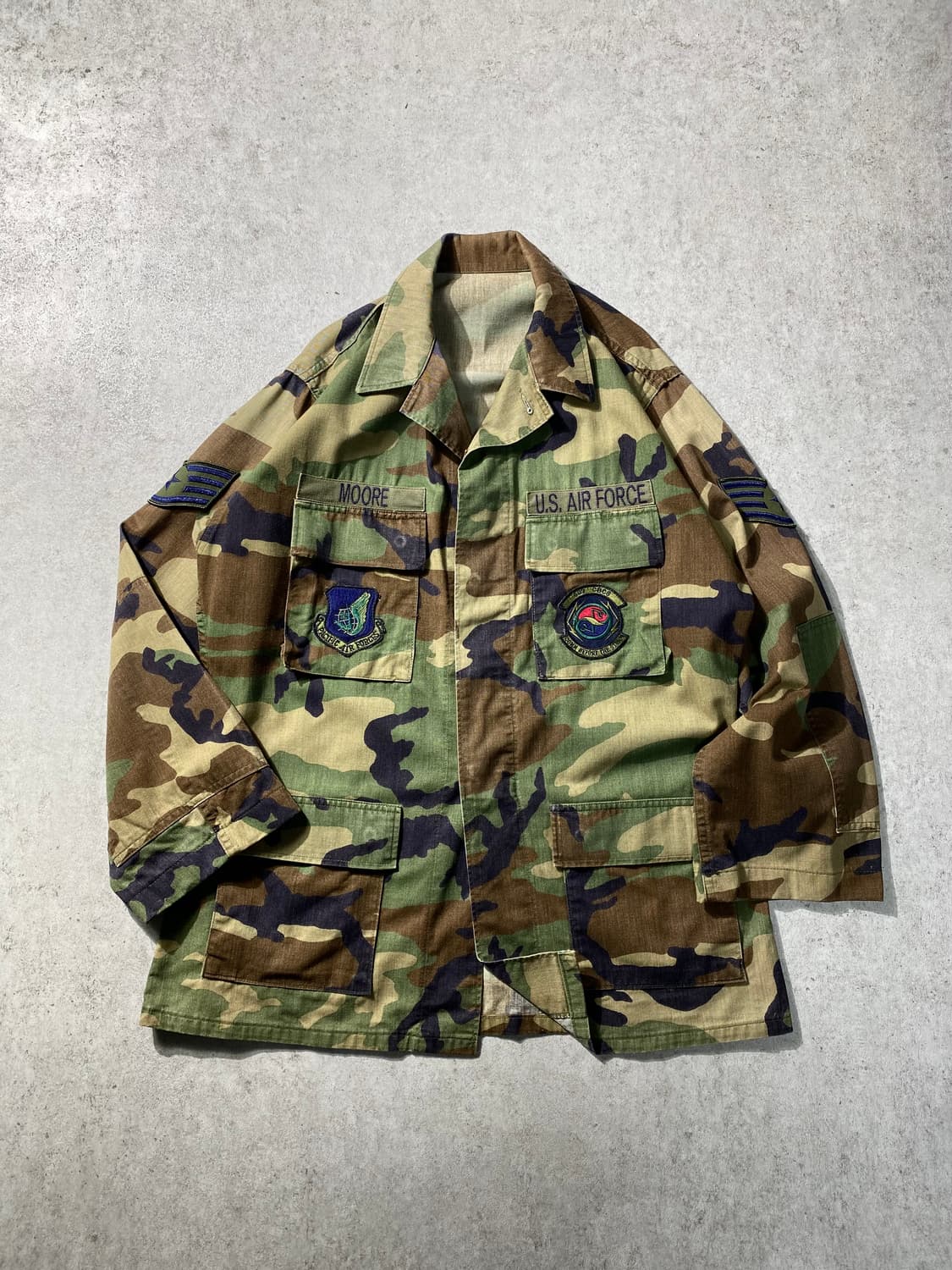 [L] 90s U.S.ARMY 미군 에어포스 우드랜드 BDU자켓 상품이미지1